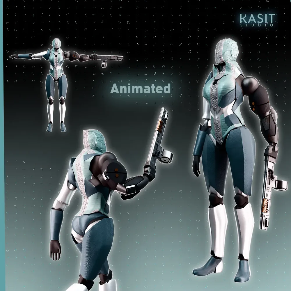 Girl Exo Armor + Arm V2 - V4