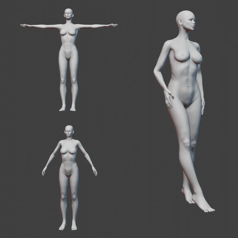 Base Mesh - Middle Eastern Female
