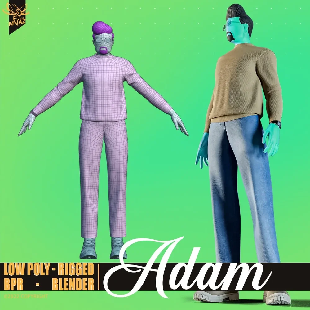 Stylized Motion Design Male Character