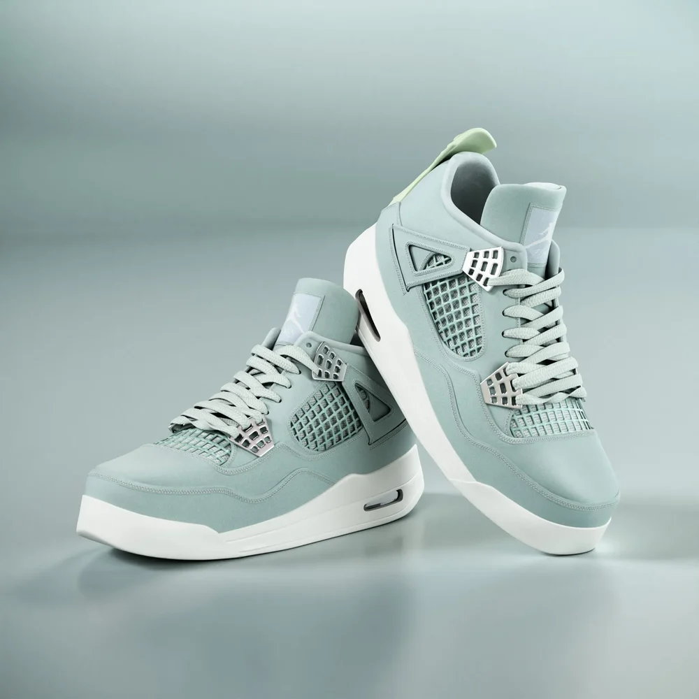 Nike Air Jordan 4 "Seafoam" Sneakers