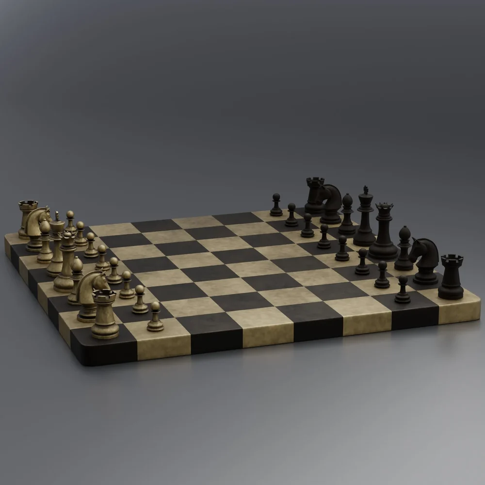 Brass Chess Set