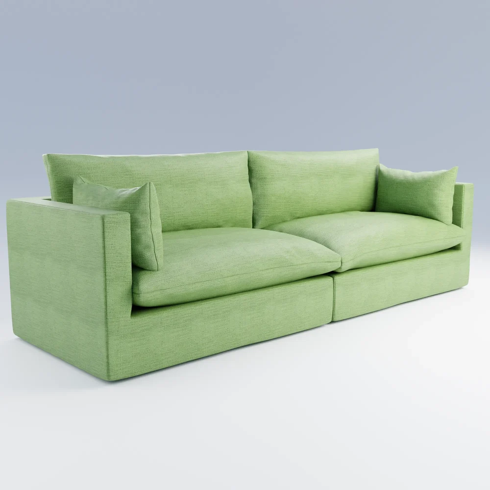 Unwind 2-Piece Sofa Green