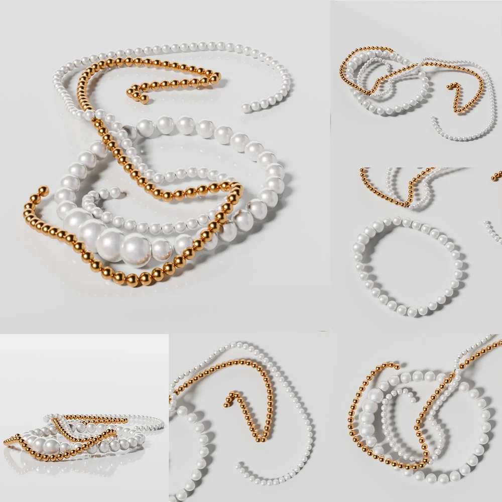 Pearls Bracelet And Garland