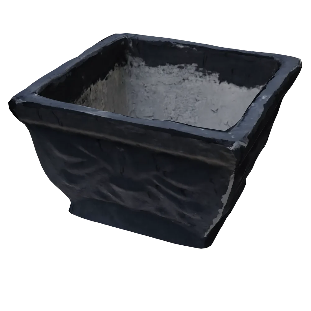 Black Garden Pot