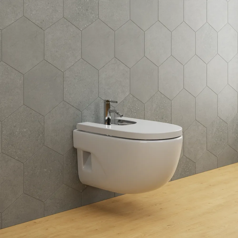 Wall Hang Bidet And Faucet
