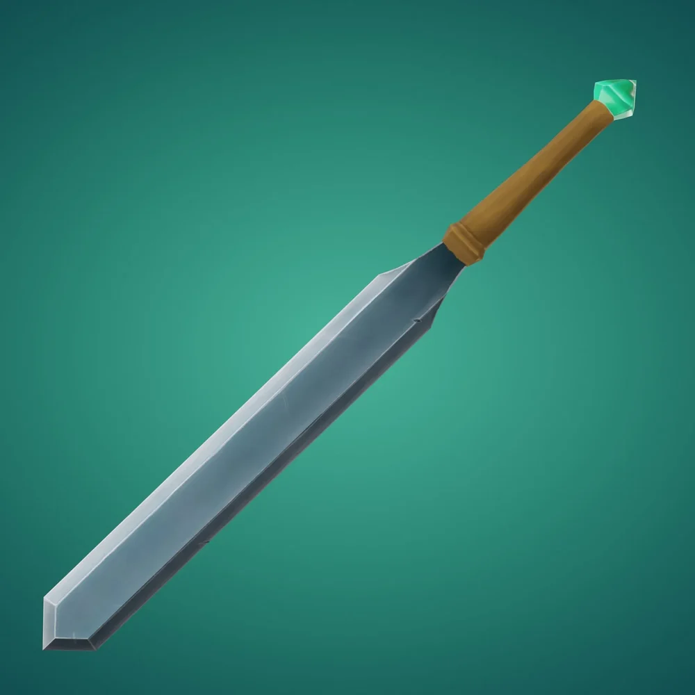 Hand Painted Stylized Sword