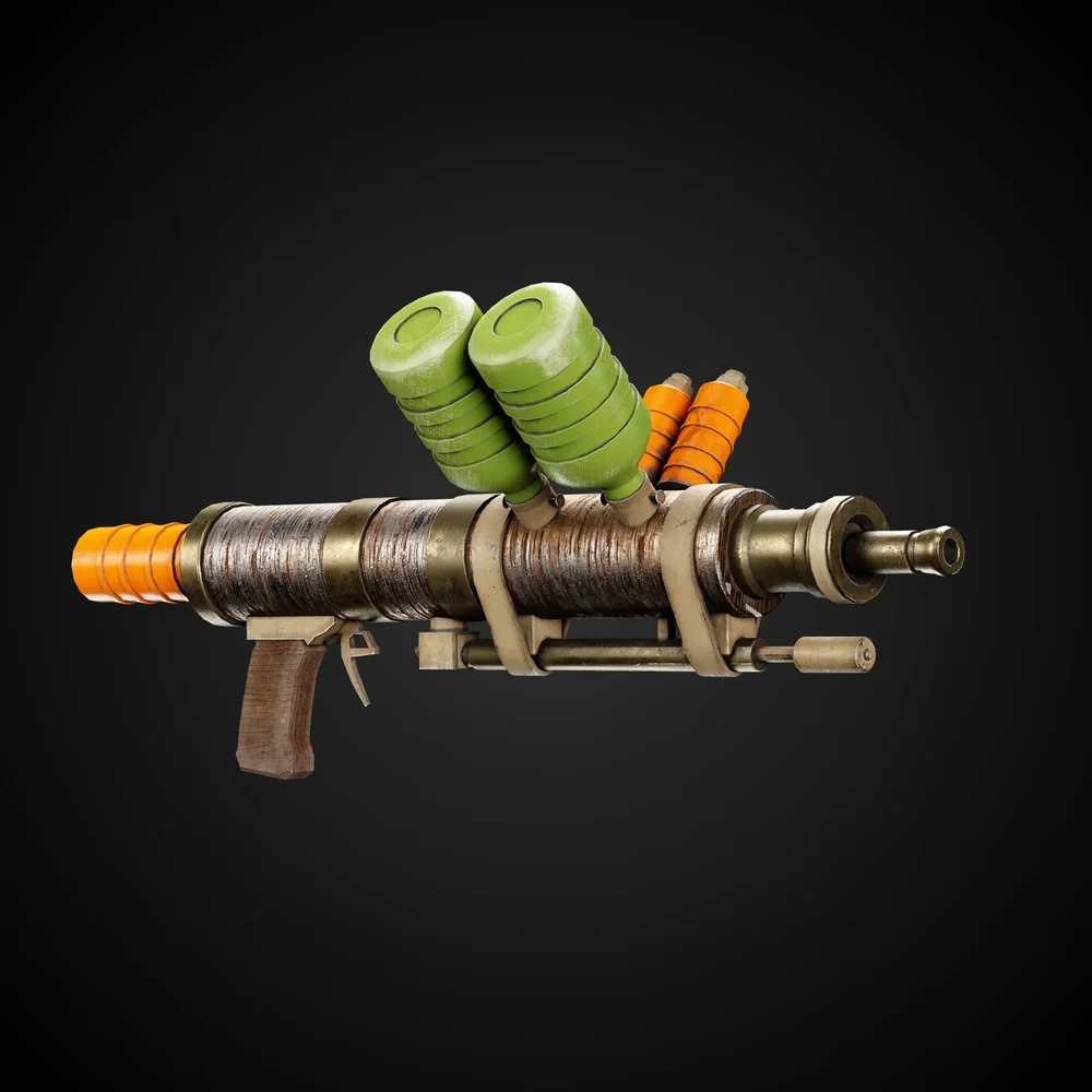Apocalyptic Game-Ready Guns + 4k Textures | Blenderkit Series