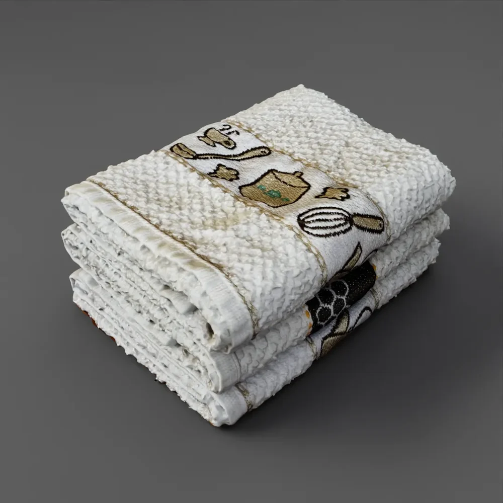 Stacked Kitchen Towels