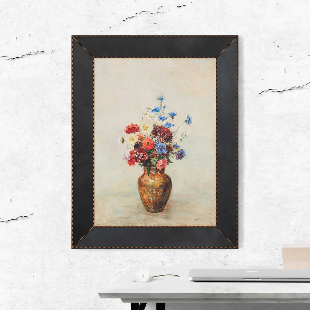 Flower Painting With Black Frame