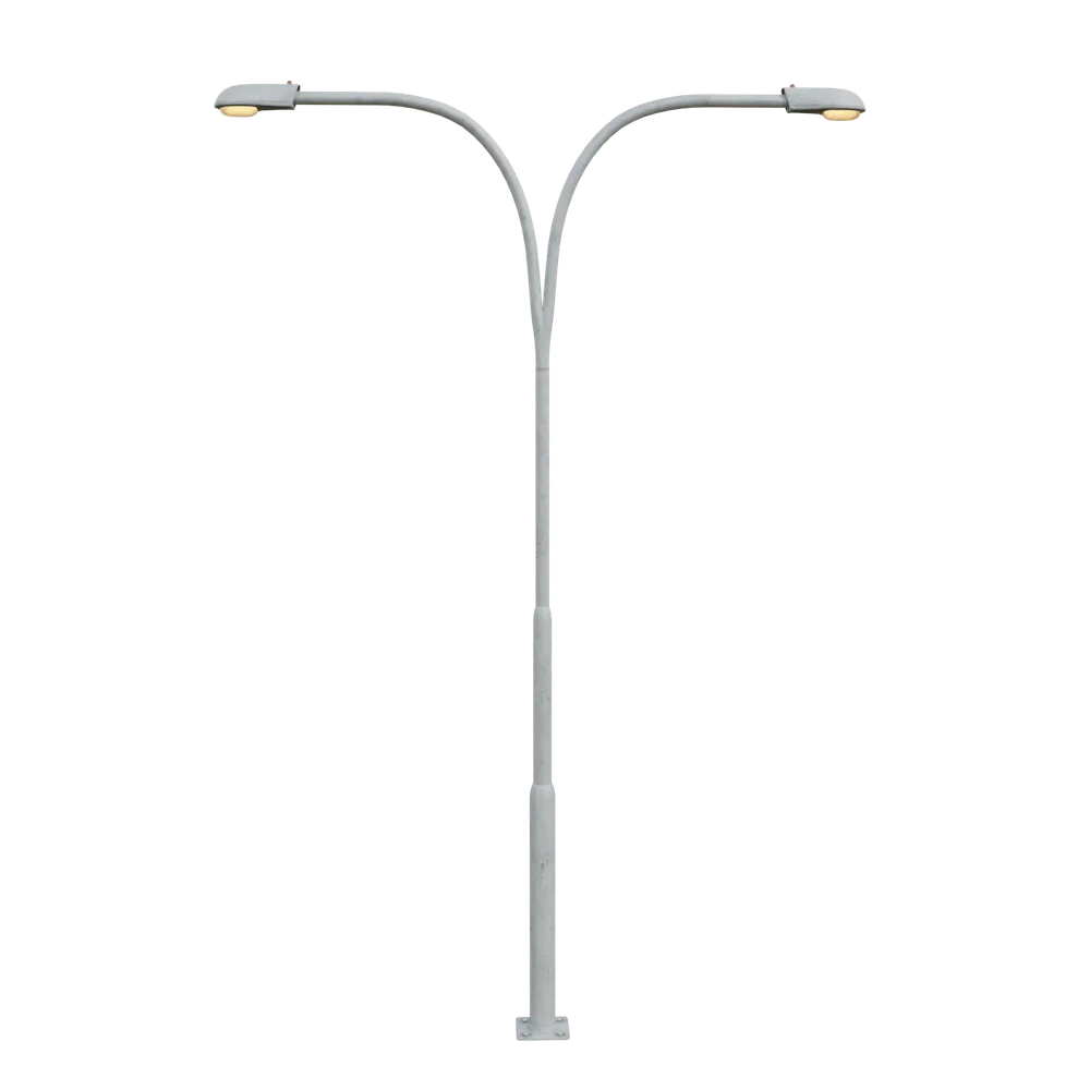 Street Lamp Post Curved
