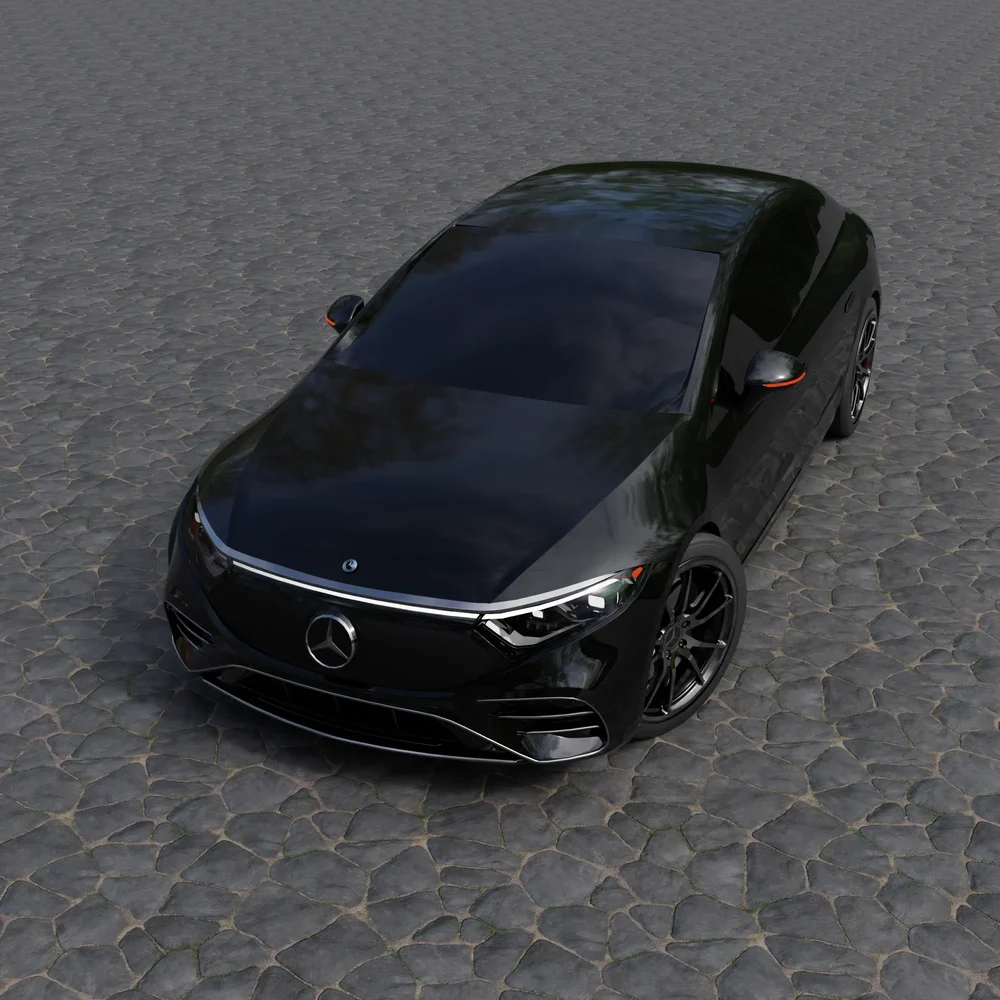 model: Mercedes Eqs (Rigged)