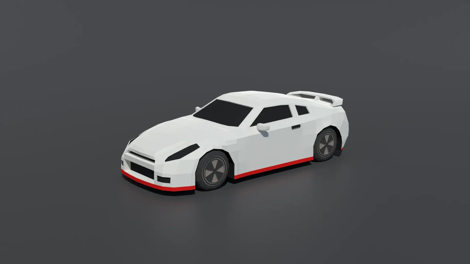 Low Poly Nissan Gt-R35