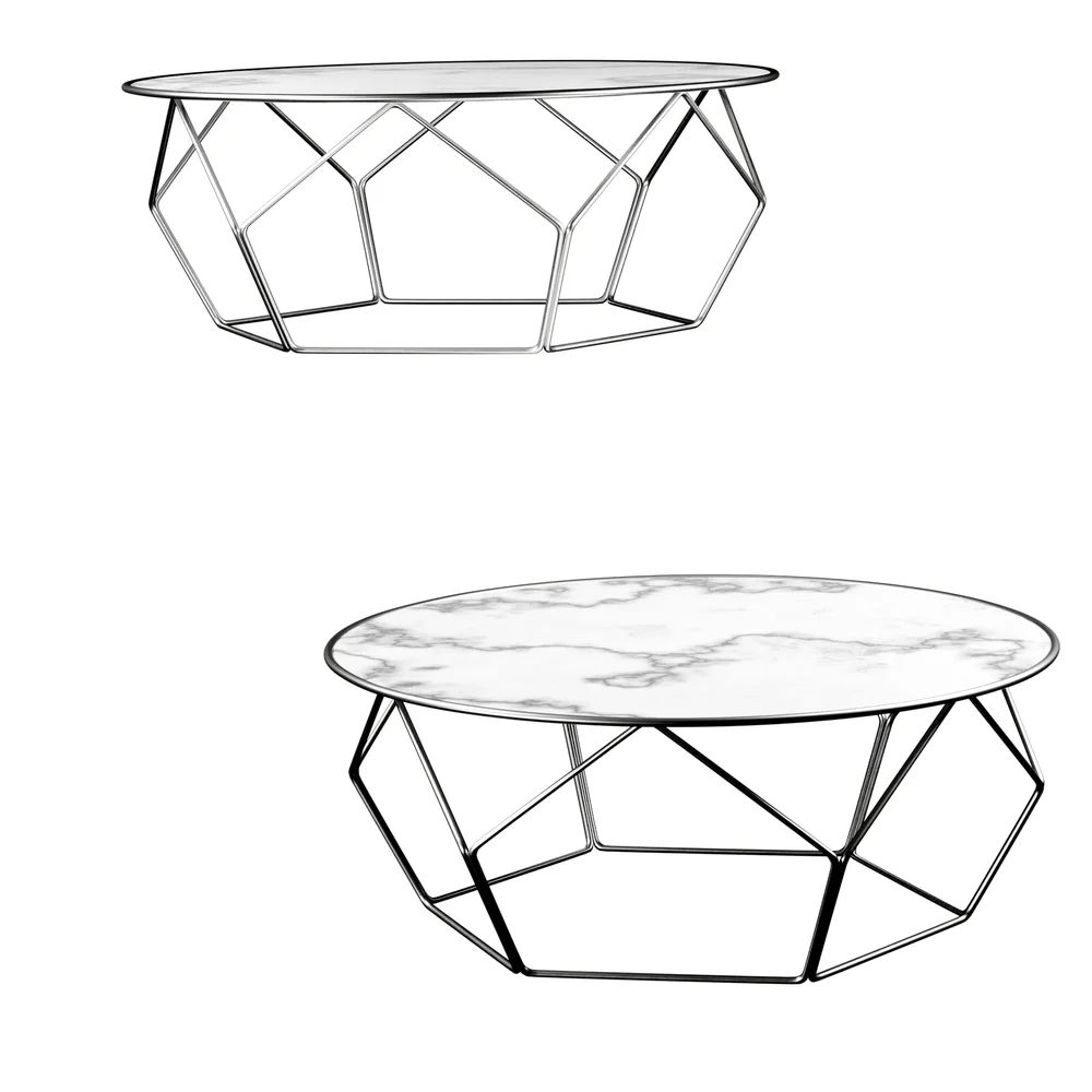 Arbor Low Round Coffee Table.Marble