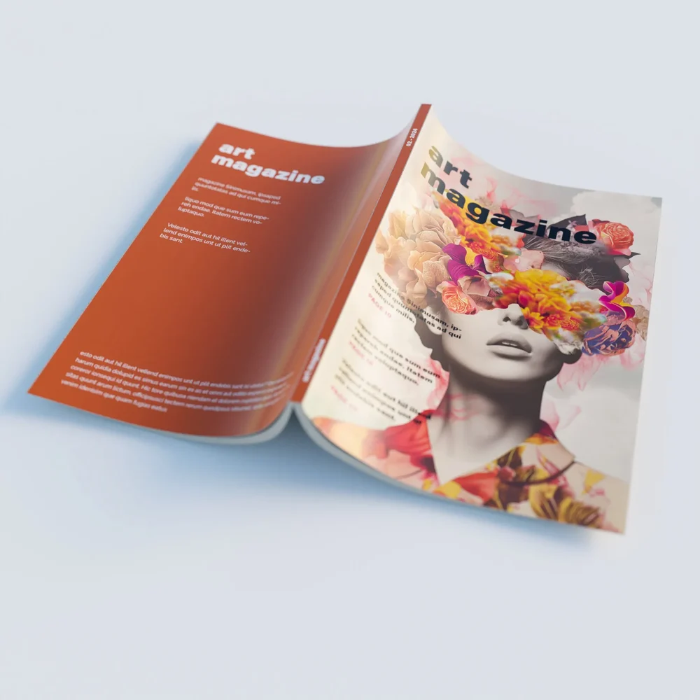 Open Magazine Or Brochure