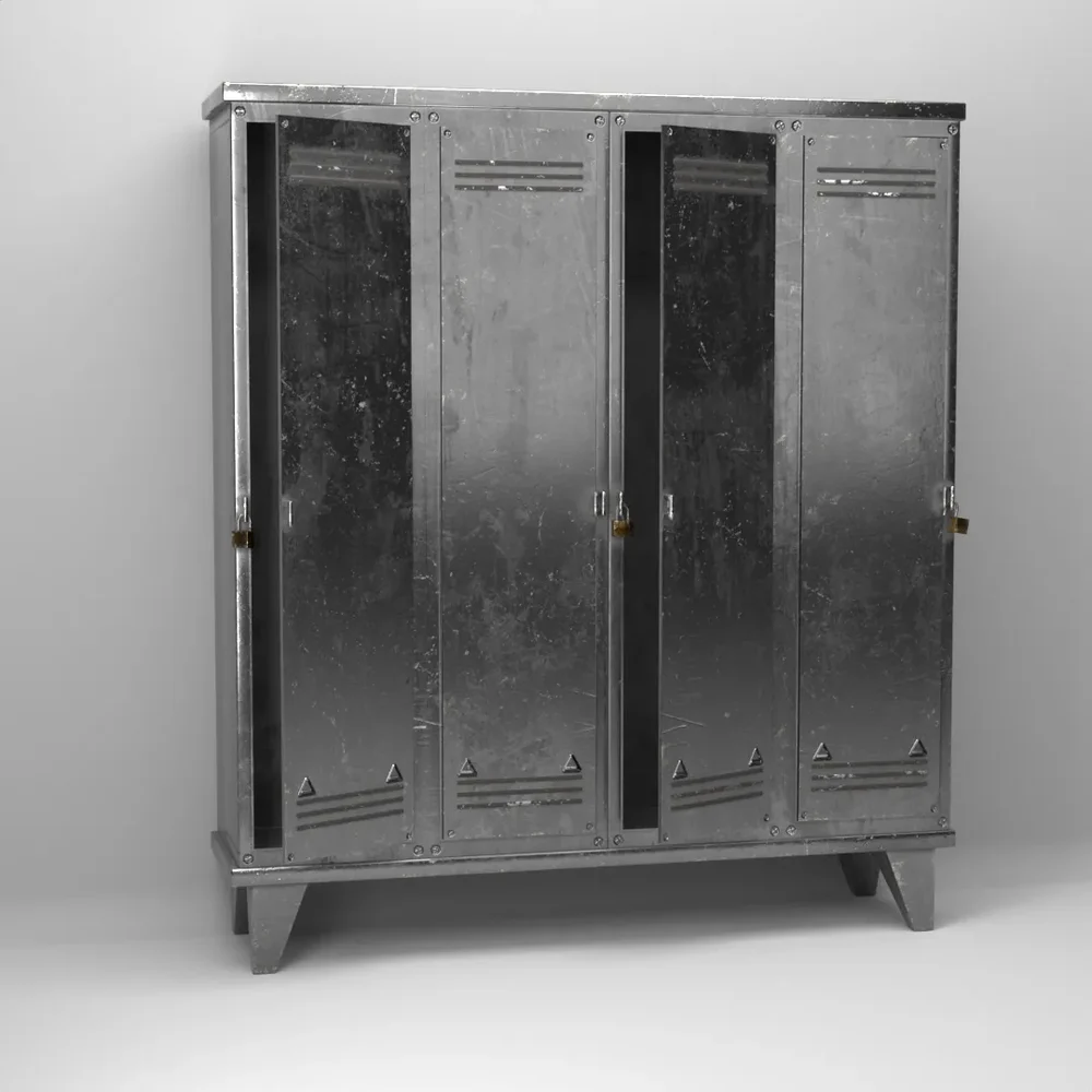 Metal Locker Cabinet Worn