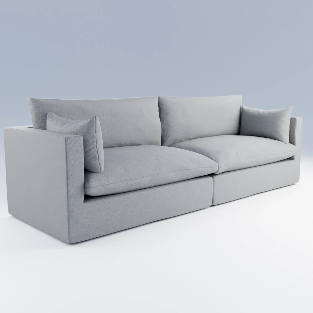 Unwind 2-Piece Slipcovered Sofa Grey