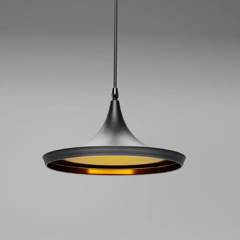 Pendant Lamp Dixon Black And Gold-01