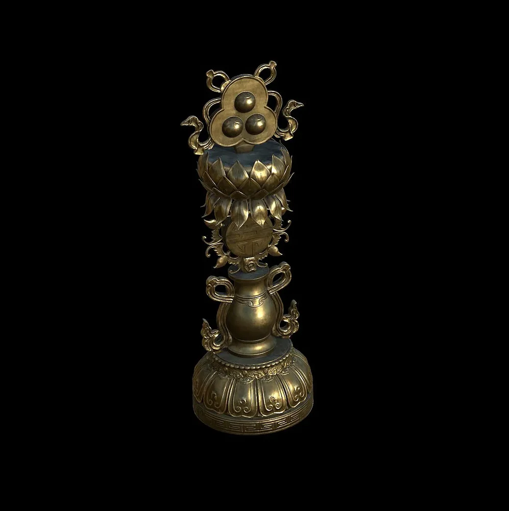 Chinese Metal Statue