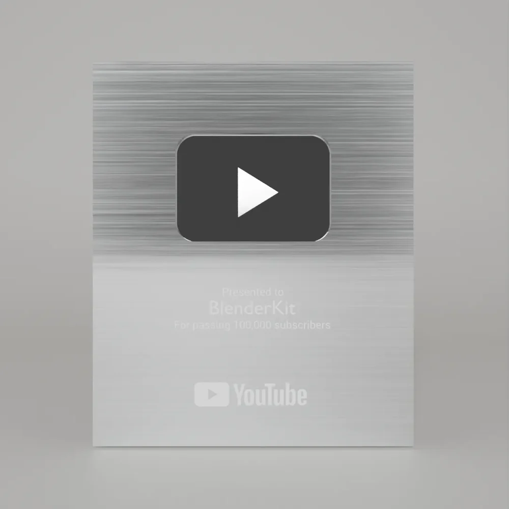 Youtube Silver Play Button