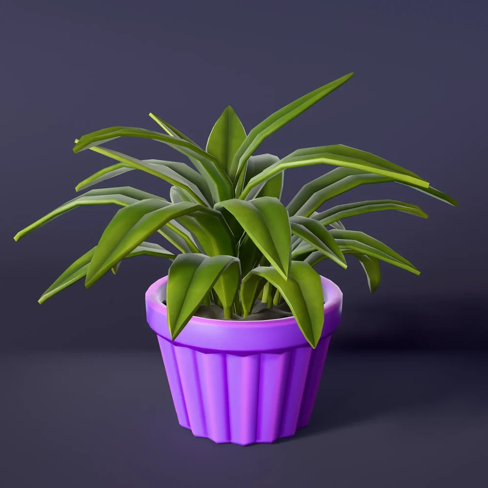 Stylized Lowpoly Houseplant