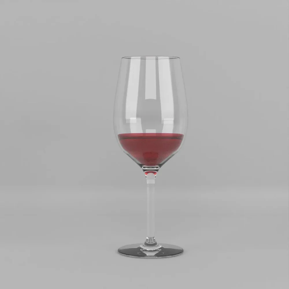 Wine Glass With Wine Liquid