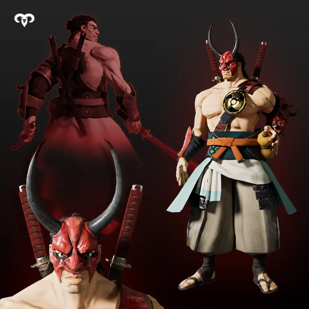 Ronin Character Animated