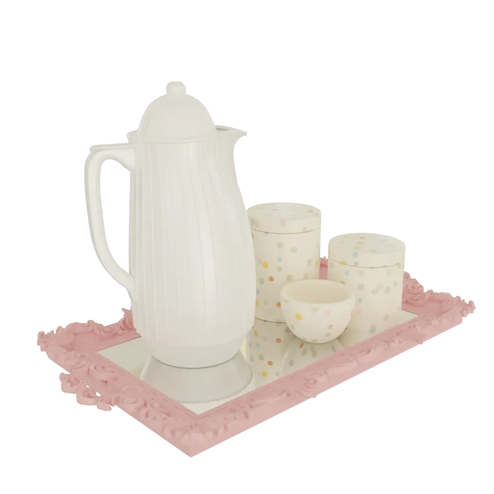 Hygiene Kit Luxury Tray Mirrored Bottle Termica