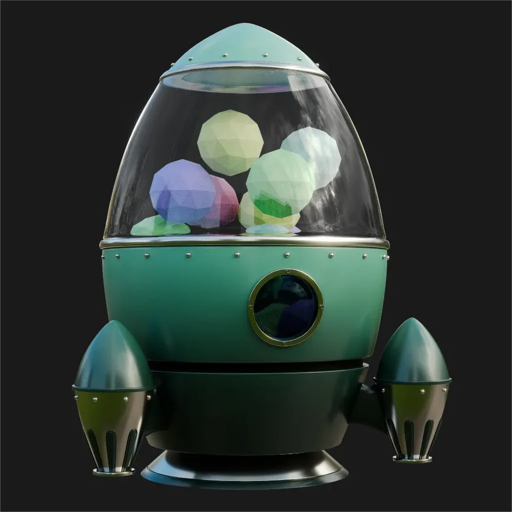 Retro Rocket Ship