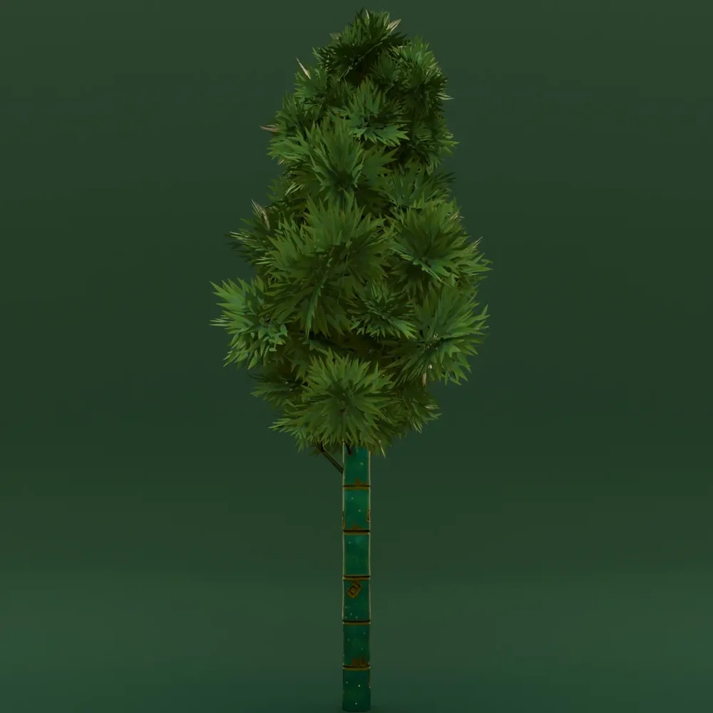 Stylized Bamboo Tree
