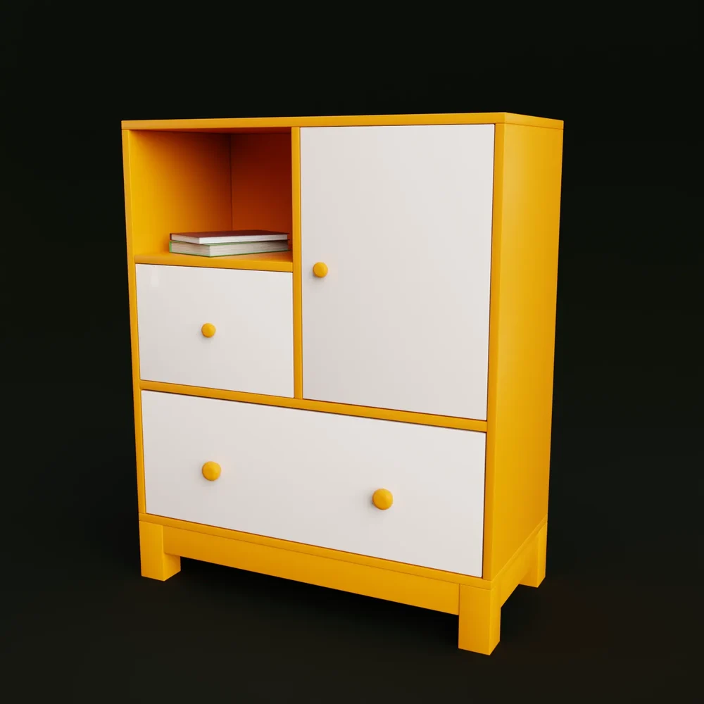 Moder Cabinet With Book