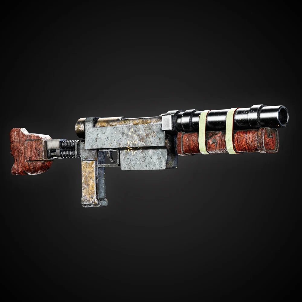 Apocalyptic Game-Ready Guns + 4k Textures | Blenderkit Series