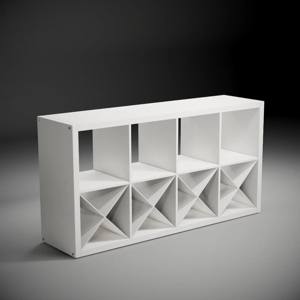 Kallax White Console 77x147cm