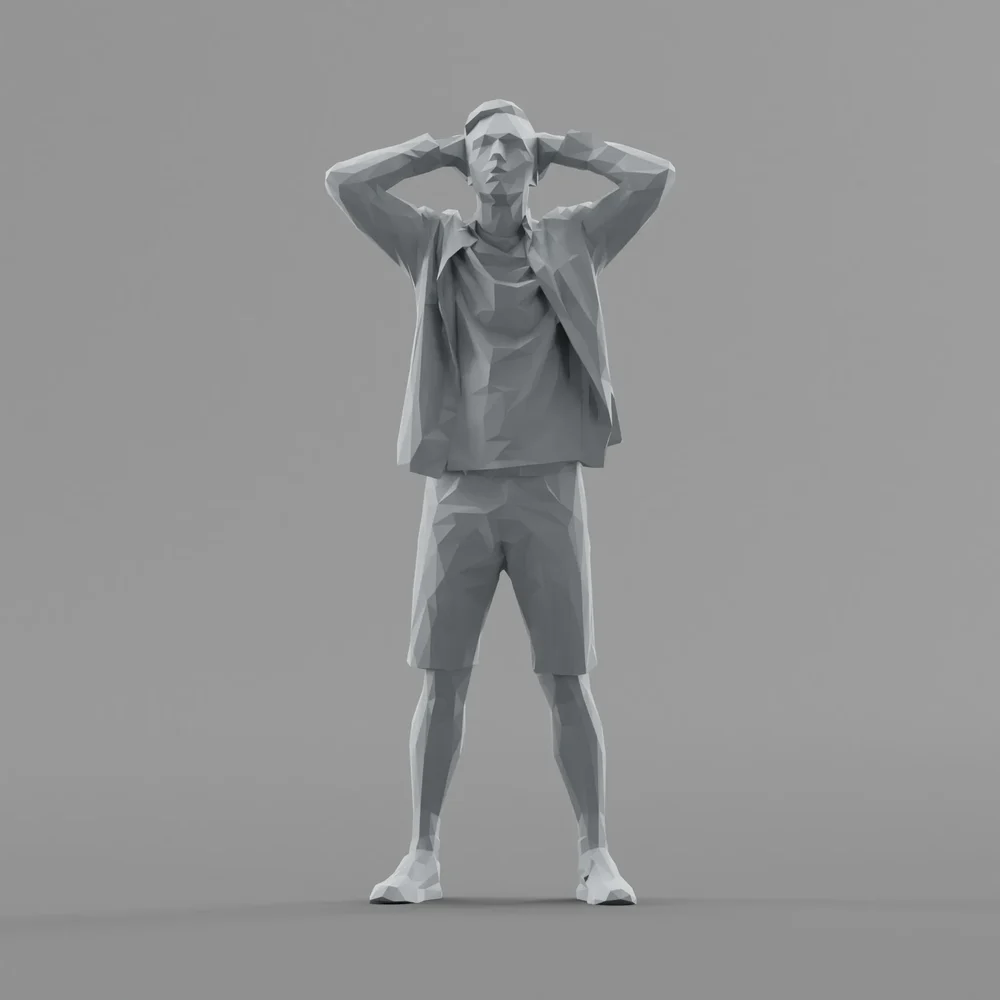 Lowpoly Male Standing
