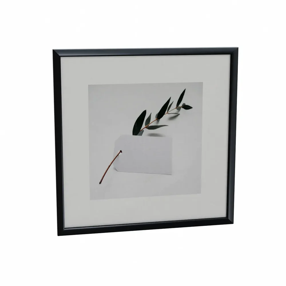 Wall Picture Square With Leaf