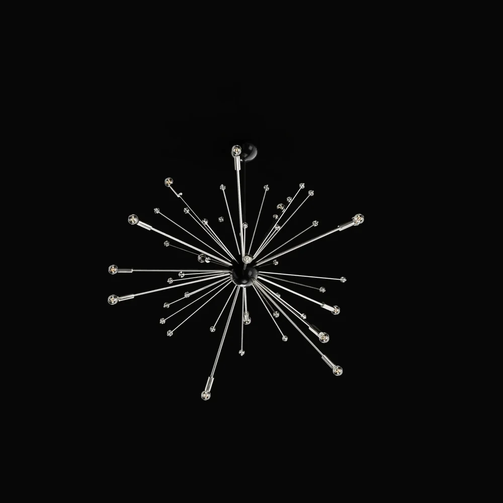 Shiny Sputnik Molecule Chandelier