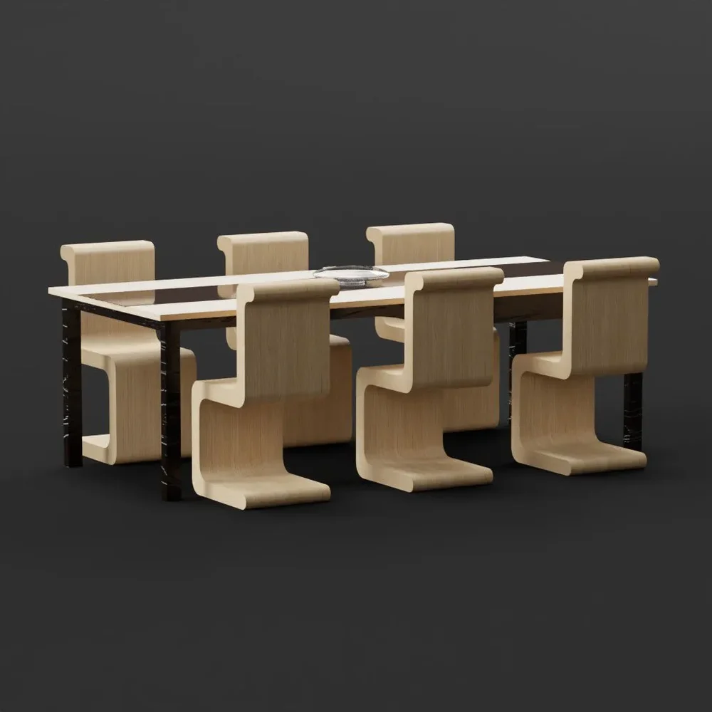 Modern Table With Chairs