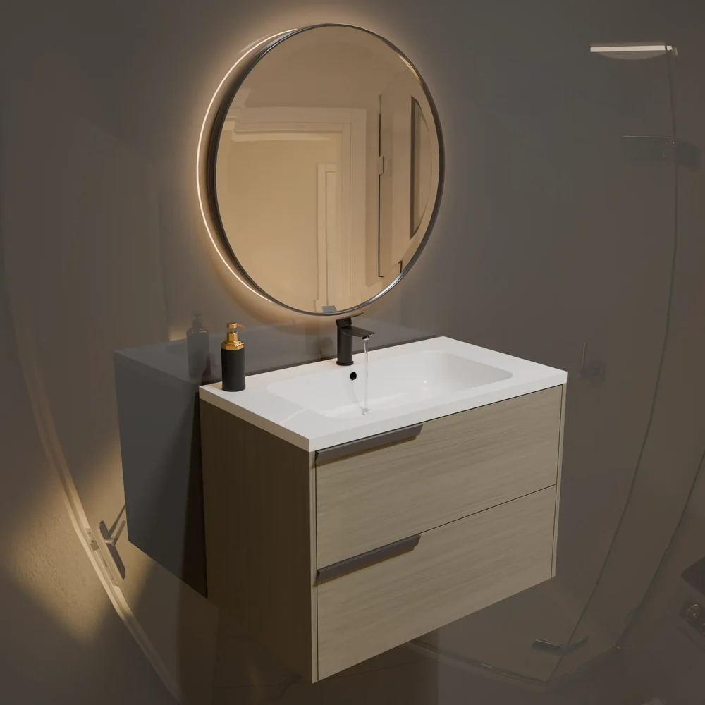 Modern Wash Basin With Running Water