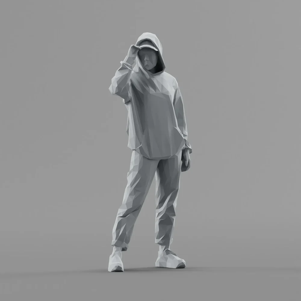 model: Lowpoly Female Standing