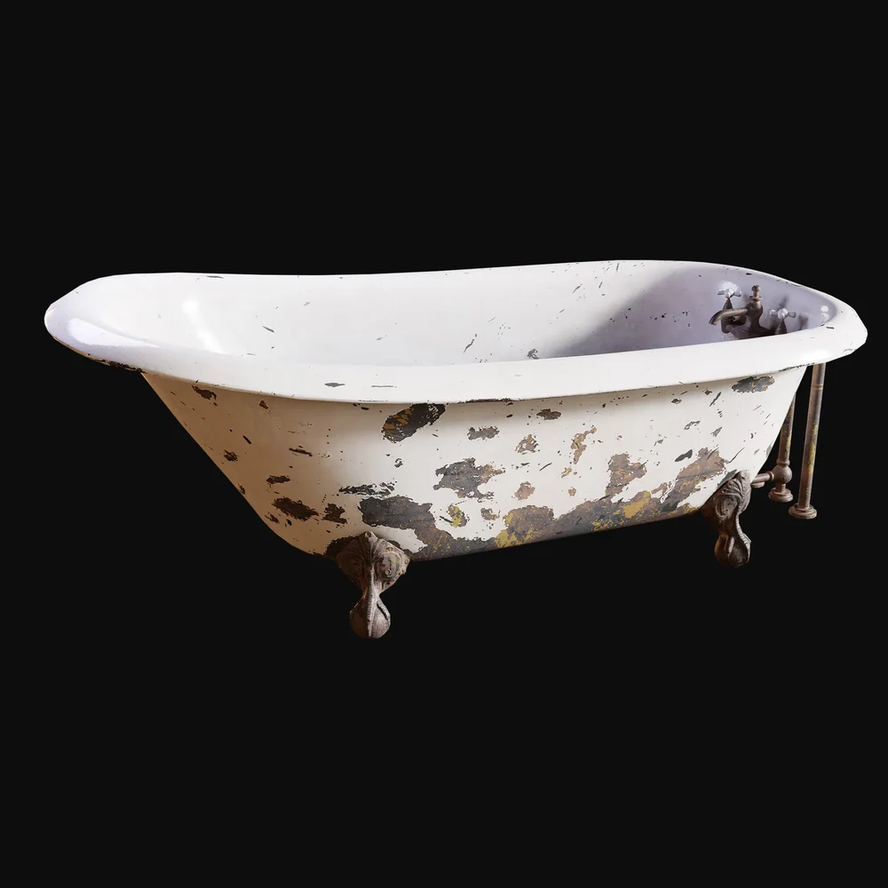 1900s Clawfoot Bathtub Chipping Paint
