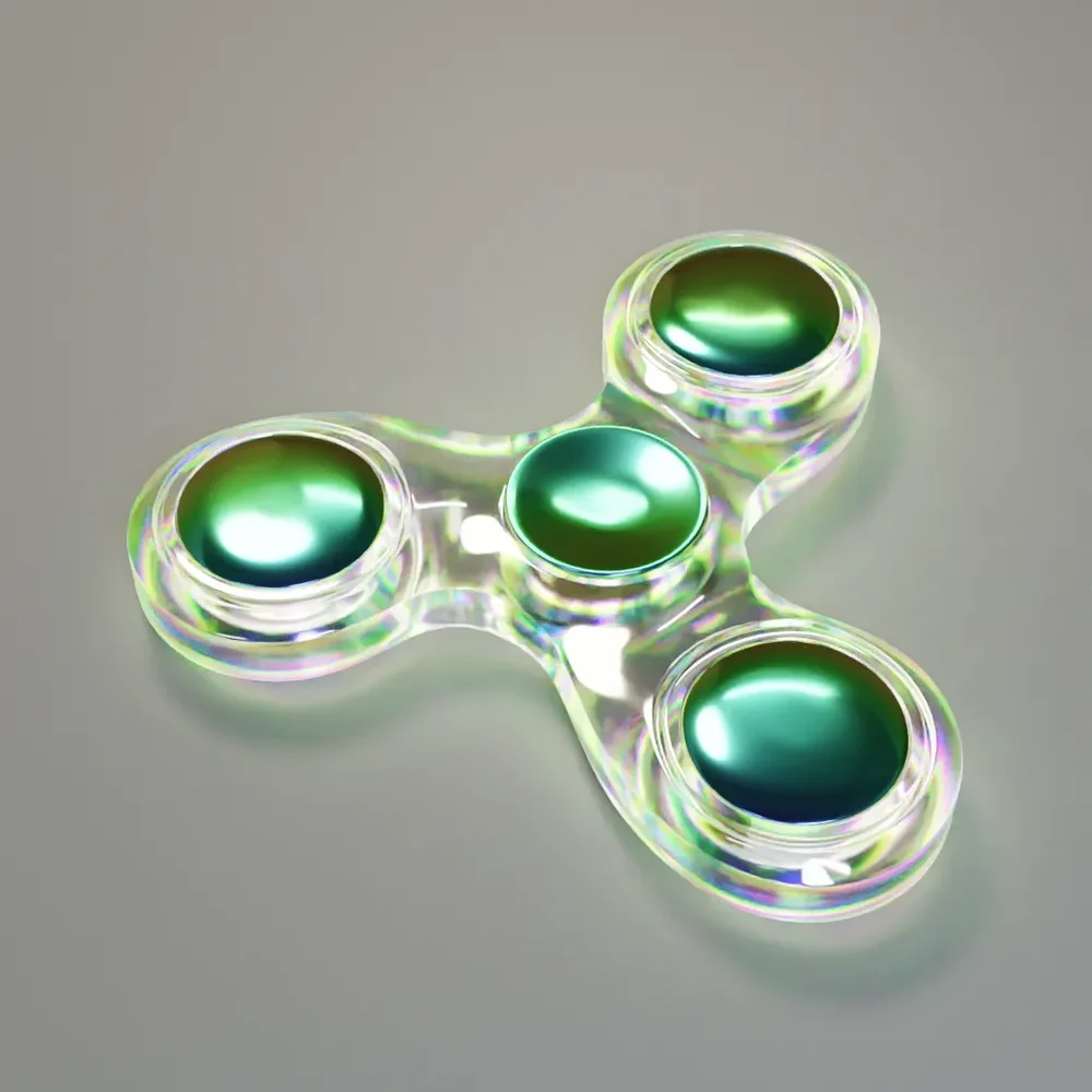 Fidget Spinner - Clear Plexiglass