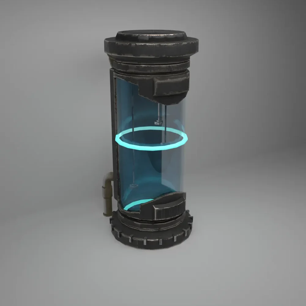 Scifi Futuristic Human Incubator Vat Capsule