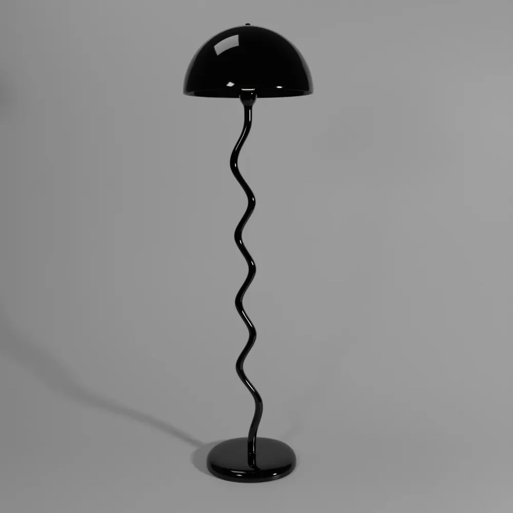 Twisty Lamp Floor Lamp Black