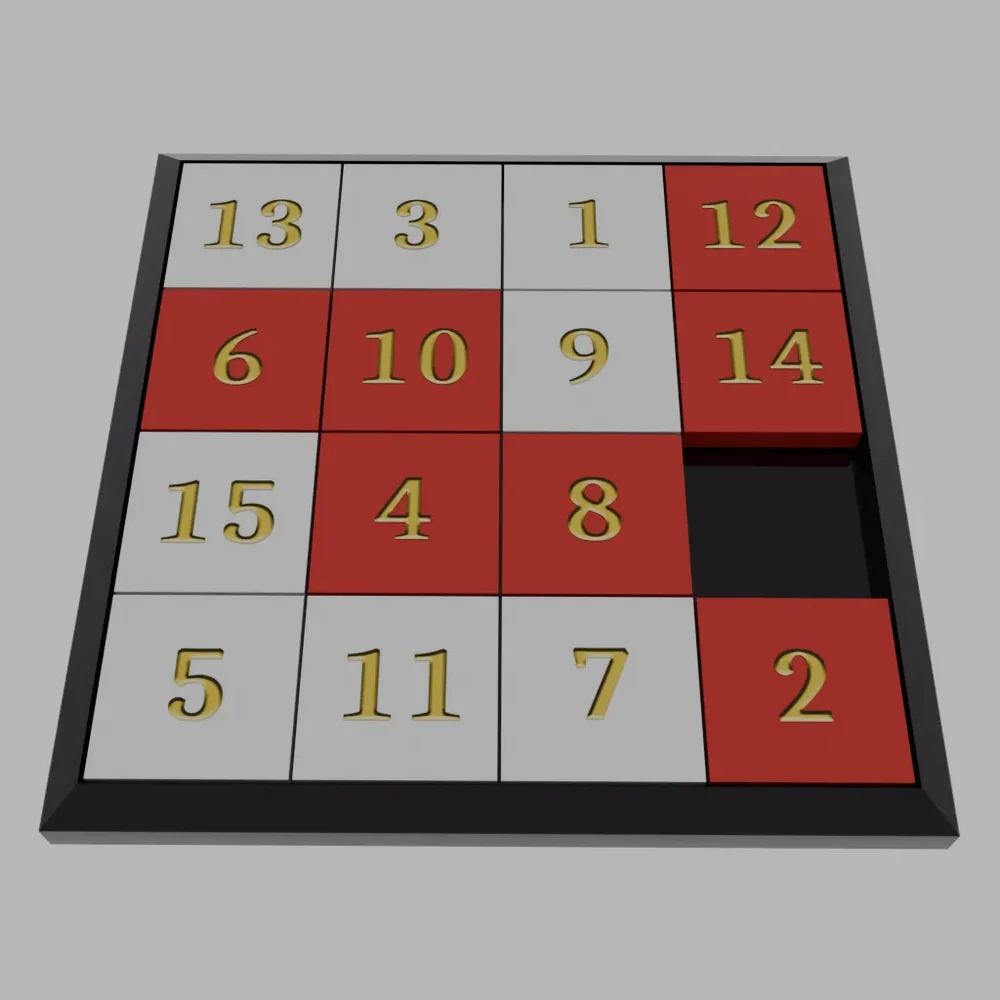 Sliding Tile Puzzle Toy