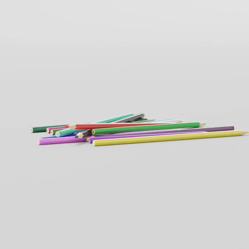 Scattered Color Pencils
