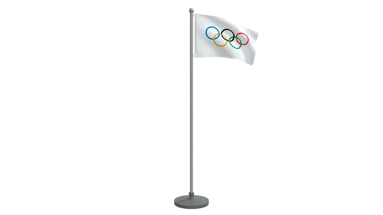 Animated Flag Of Olympic