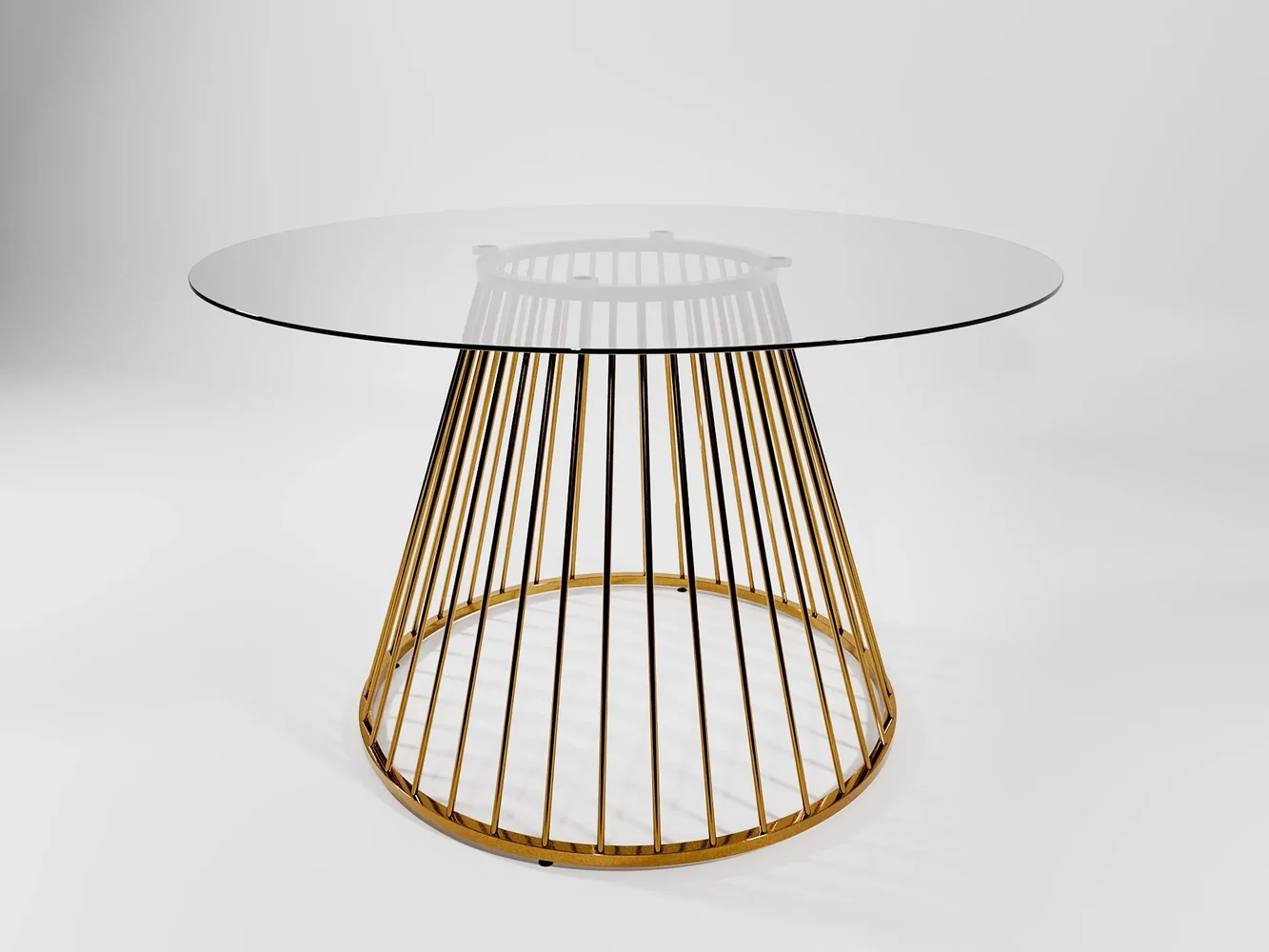 Olivier Round Glass Table