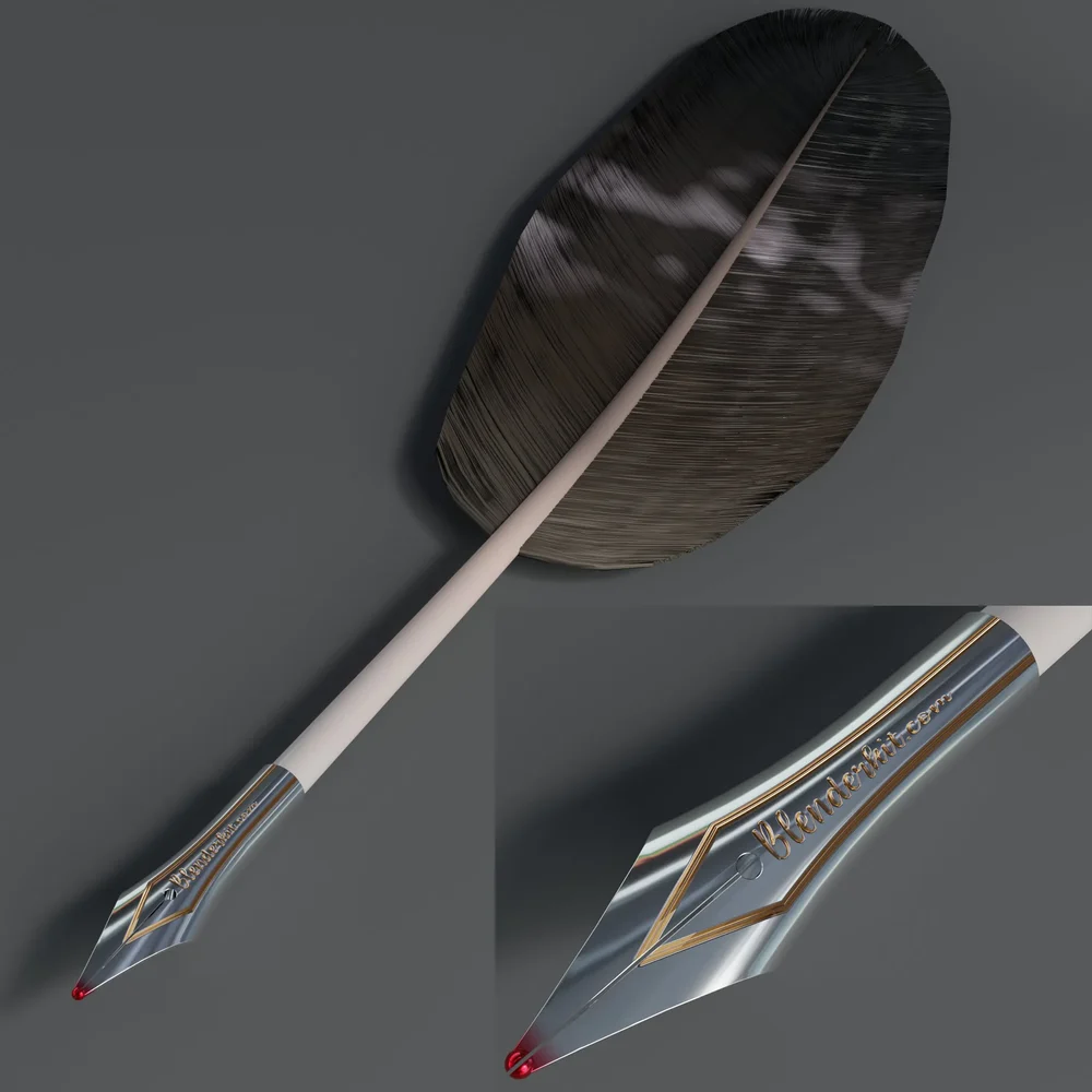 Pen From A Golden Eagle Feather-2
