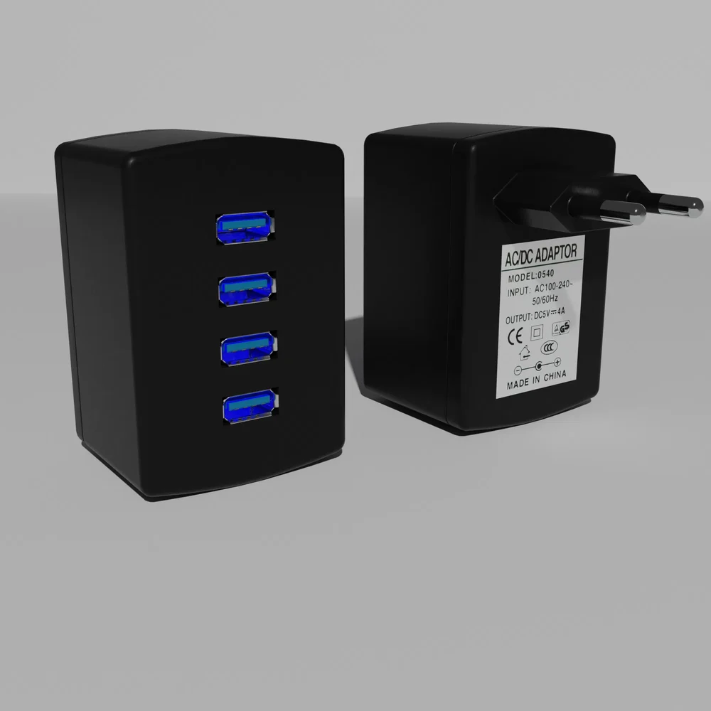 Usb Charger 4 Port Usb Power Supply. European Version.