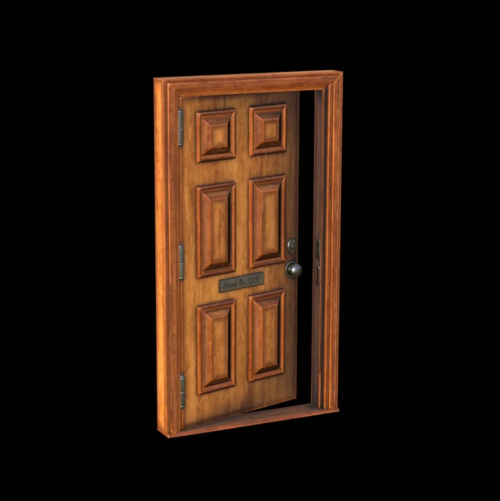 Wood Old Door Metal Retro