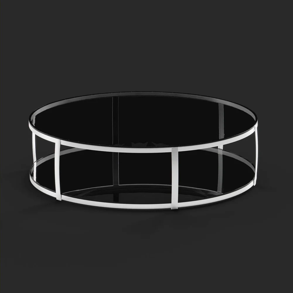 Double Glass Round Table